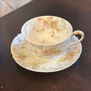 Haviland Limoges Schleiger 57A cup and saucer set - made in France